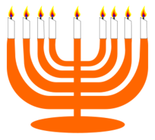 Simple Menorah For Hanukkah Thumbnail