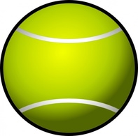 Simple Tennis Ball clip art