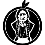 Sitting Bull Indian Chief Vector Thumbnail