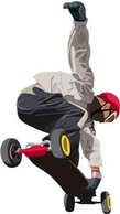 Skateboarding vector 1