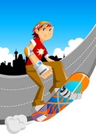 Skateboarding vector 6 Thumbnail