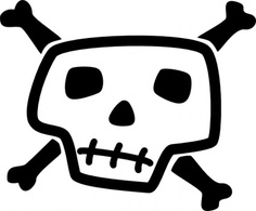 Skull And Bones clip art Thumbnail