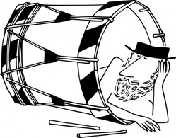 Sleeping In A Basler Drum clip art Thumbnail
