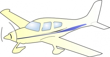 Small Cartoon Plane Fly Propeller Vehicle Planes Motor Private Cesna Cessna Jet Thumbnail