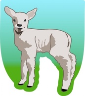 Small Sheep clip art Thumbnail