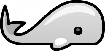 Small Whale clip art