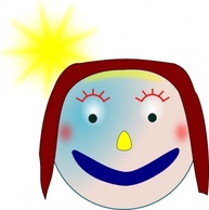 Smiley Girl clip art