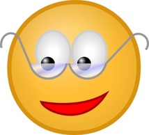 Smiley With Glasses clip art