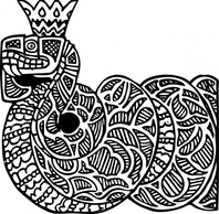 Snake King clip art