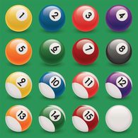 Snooker Pool Ball Vectors Thumbnail