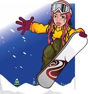 Snow boarding vector 12 Thumbnail
