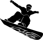 Snowboarder Vector Image Thumbnail