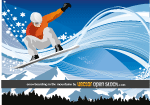 Snowboarding in the mountains Thumbnail