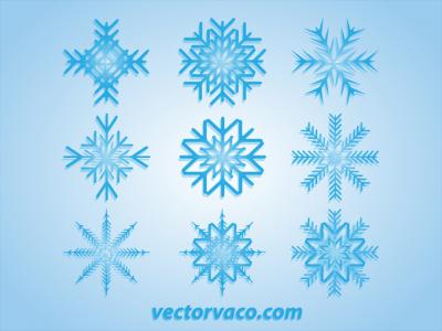 Snowflake Vector Set Thumbnail