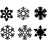 Snowflakes Free Vector Set