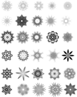 Snowflakes Vector Free Set