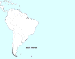 South America Map Vector