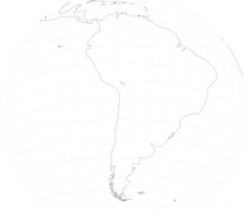 South America Viewed From Space clip art