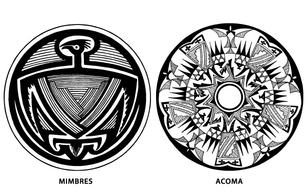 Southwest Native American Pottery Design Vectors Thumbnail