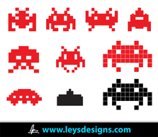 Space Invader Icons Thumbnail