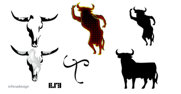 Spanish Bull Silhouette Thumbnail