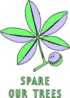 Spare Our Trees clip art