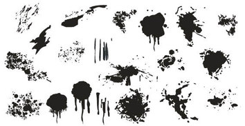 Splatter free vector - Black spots