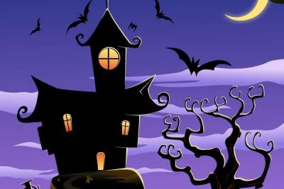 Spooky Halloween Vector Scene Thumbnail