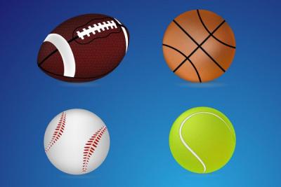 Sports Balls Vector Set Thumbnail