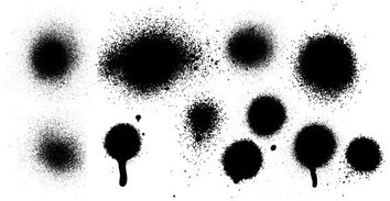 Spray splatter free vector Thumbnail