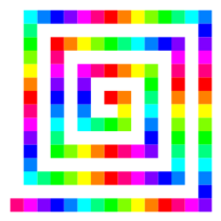Square Spiral 12 Color