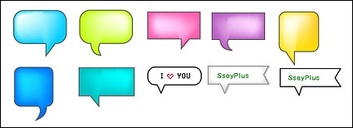 SseyPlus vector material - exquisite dialogue bubble