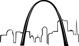 St Louis Gateway Arch clip art Thumbnail