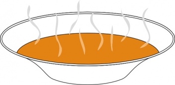 Steaming Pumpkin Soup clip art Thumbnail