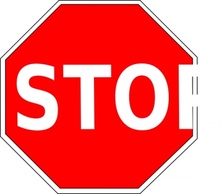 Stop Sign clip art Thumbnail