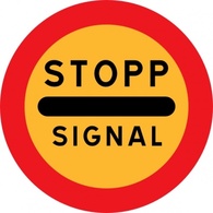 Stopp Signal Sign clip art Thumbnail