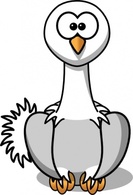 Studiofibonacci Cartoon Ostrich clip art