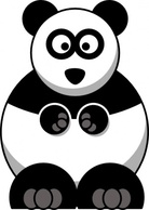 Studiofibonacci Cartoon Panda clip art