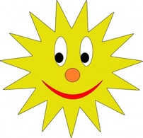 Sun Avatar clip art