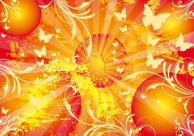 Sun Vector Background Sunny Life Poster Thumbnail