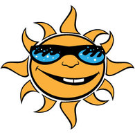 Sun With Glasses Vector