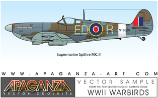 Supermarine Spitfire MkIII vector Thumbnail