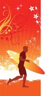 Surfing sport vector 9