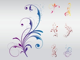 Swirly Floral Designs