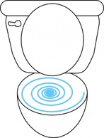 Swirly Toilet clip art Thumbnail
