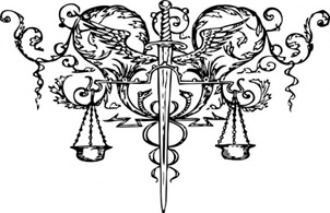 Sword Of Justice Tattoo clip art