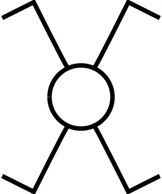 Symbol Cross Switch clip art