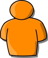 Symbol People Person Orange Stand