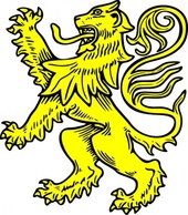 Symbol Stand Lion Animal Mammal Legend Lions Scottish Rampant Thumbnail