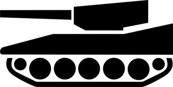 Tank Silhouette clip art